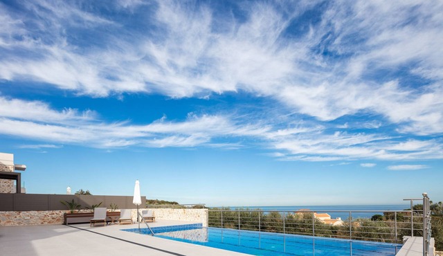 Oinolithos Luxury Villa Chrysalis - Sea views, 1 km from the beach, private pool!