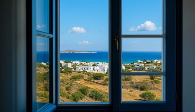 Paros Seaview Nest - Cozy Summer Getaway in Drios
