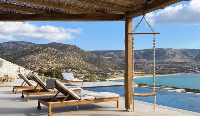 Seafront Villa design and luxury with stunning sea view. in Naxos
