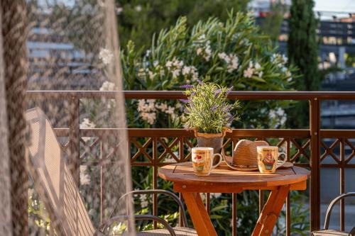Seaside studio in Ireo with a breathtaking view in Ireon