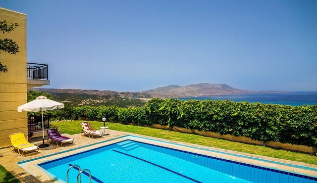 Two storey stone built House with Private Pool in Chania