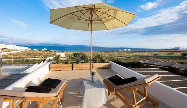 Villa Areti in Punda Beach with view and private pool in Paros