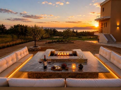 Villa Gala Eretria Family Stay with Sea View, Garden & BBQ