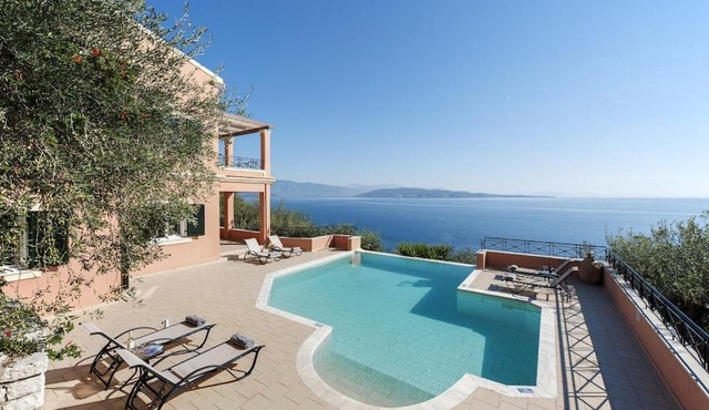 Villa Kyma, Nissaki, Kaminaki With Private Pool And Spectacular Sea Views