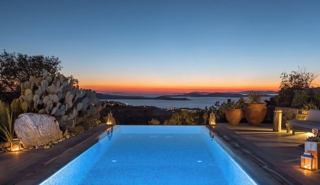 Villa Mykonian Ode with Private Pool & Stunning Sunrise & Sunset Views