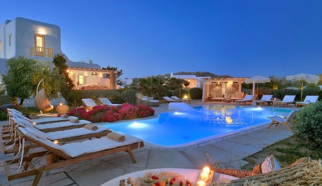 Villa Posidonia – Two Cycladic Villas for 18, Private Pool, Platis Gialos in Mykonos