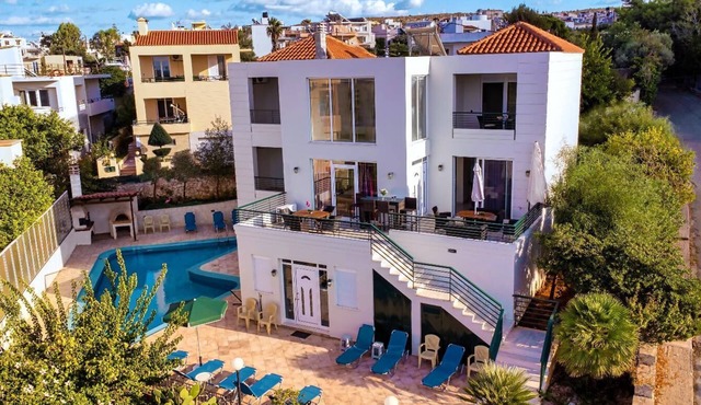 Wonderful Villa with Private Pool, Panoramic Sea Views & Spacious Interiors