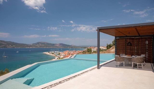 Zoe Sea View Villa D | Spacious Contemporary Retreat w/Infinity Pool & View in Paleros