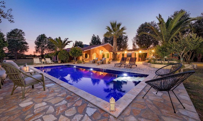 Parelia Villa | Attractive Villa with A/C, Private Pool, Large Garden - 700m to Golf Course & 1.3km to Ermones Bay!