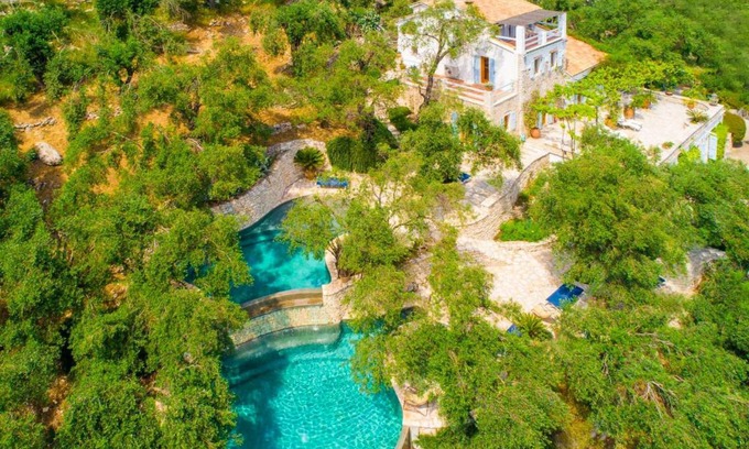 Kavalleraina Villa | The Olive Press - Agni Bay: Large Private Pool, Walk to Beach, Sea Views, A/C, WiFi, Car Not Require - 231