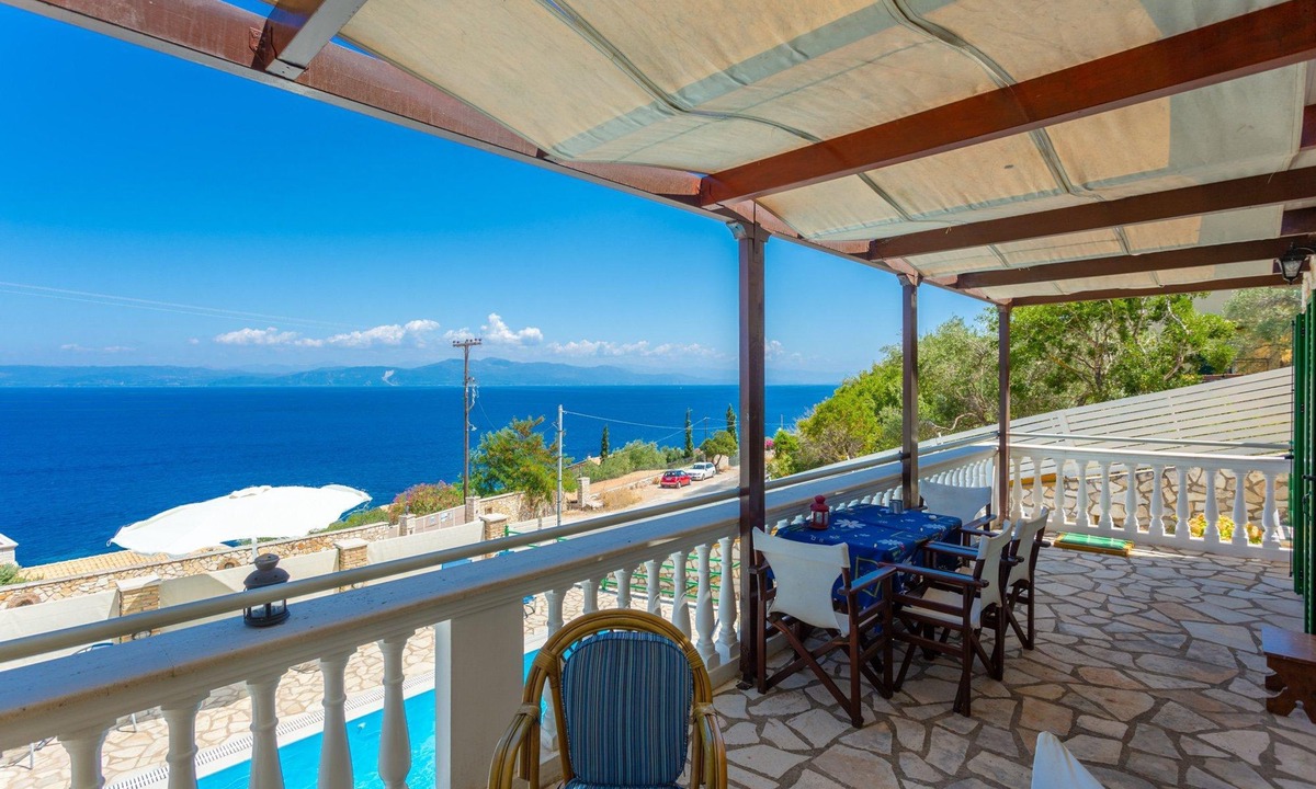 Paxos Villa | Villa Martha Large Private Pool Walk to Beach Sea Views A C Wifi Car Not Required - 2247