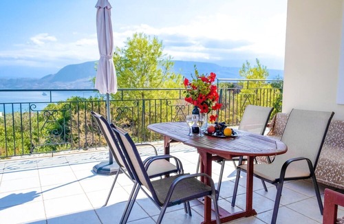 Pitharion Villa | Villa Afroditi near Airport with Pool, Free Wi-Fi, Souda Bay Views, Garden Oasis