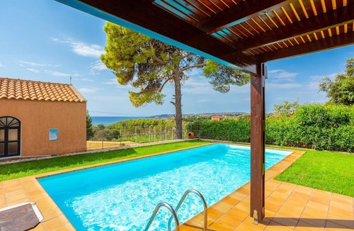 Mousata Villa | Villa Nora Large Private Pool Walk to Beach Sea Views A C Wifi Car Not Required - 1020