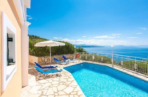Barbati Villa | Villa Amalia Large Private Pool Walk to Beach Sea Views A C Wifi - 2120