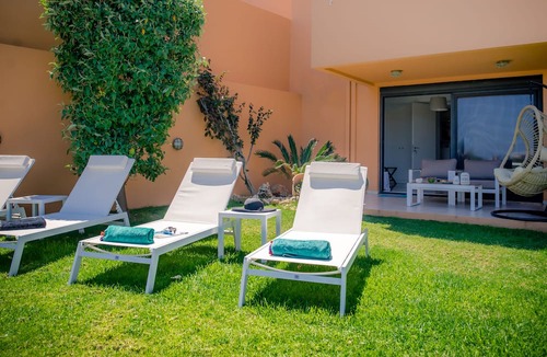 Agia Marina Villa | Lavender Villas III (incredible view 200m from the sandy beach of Ag. Marina)