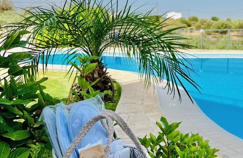 Kokkinon Khorion Villa | Boutique Villa with private garden, pool & parking. Blue flag beaches close by.