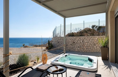 Stegna Villa | Villa Aquamarine beachfront Rhodes