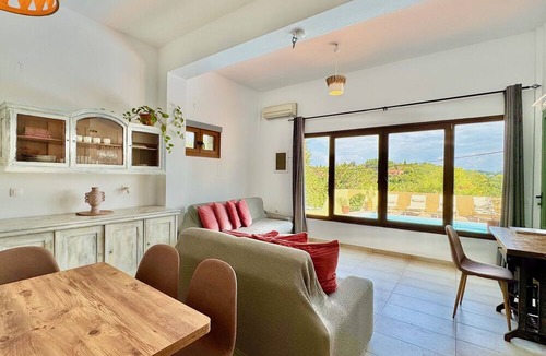 Afionas Villa | Villa Anafoufou Afionas with private heatable pool