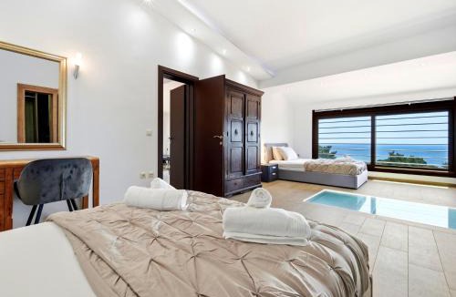 Kassandra Villa | Villa Helios Luxury Sea View Villa with Private Pool Gym and BBQ Area