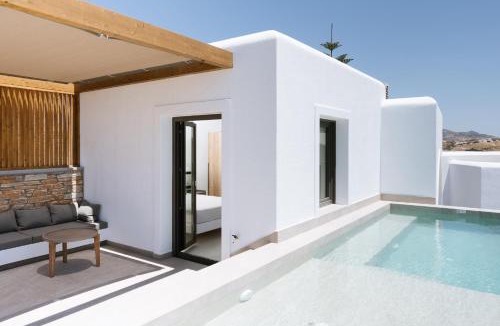 Ios Town Villa | Ios Panoramic Sea view stylish suite with pool