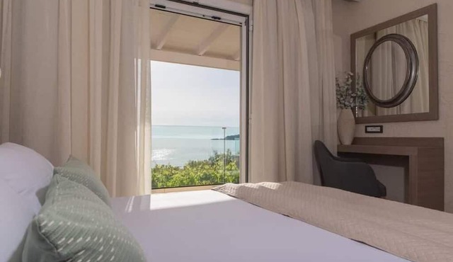A luxury seaside villa with sweeping ocean views for a blissful holiday. in Zakinthos