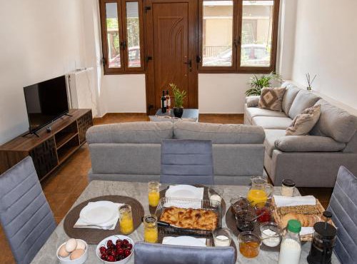 Fully Renovated Apartment -700m from Mill of Elves-Free Parking & Fast WiFi in Tríkala