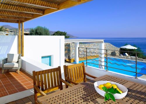 Luxury Crete Villa Sea View Villa Private Pool Ocean Front in Chavania