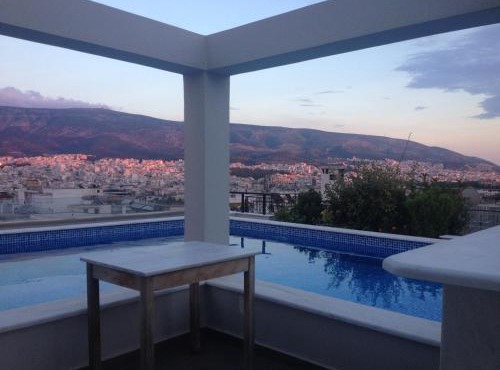Athens Lycabettus Hill Penthouse, Private Roof Garden & Pool in Athens