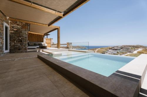 Ios Sea view apartment with pool 2B in Ios