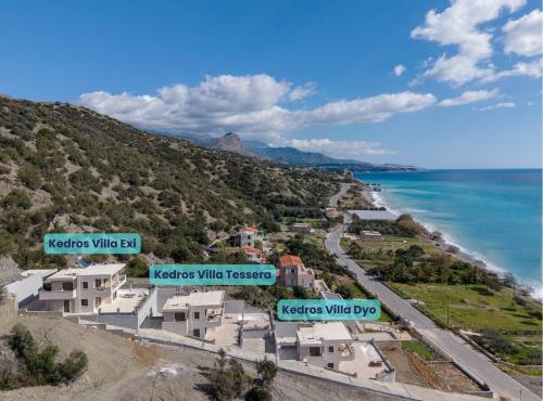 Kedros Villas, Beachfront 20m to Beach & Private Pool in Áno Viánnos