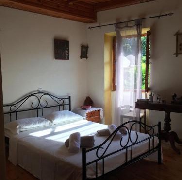 Country traditional house in Corfu village, Greece